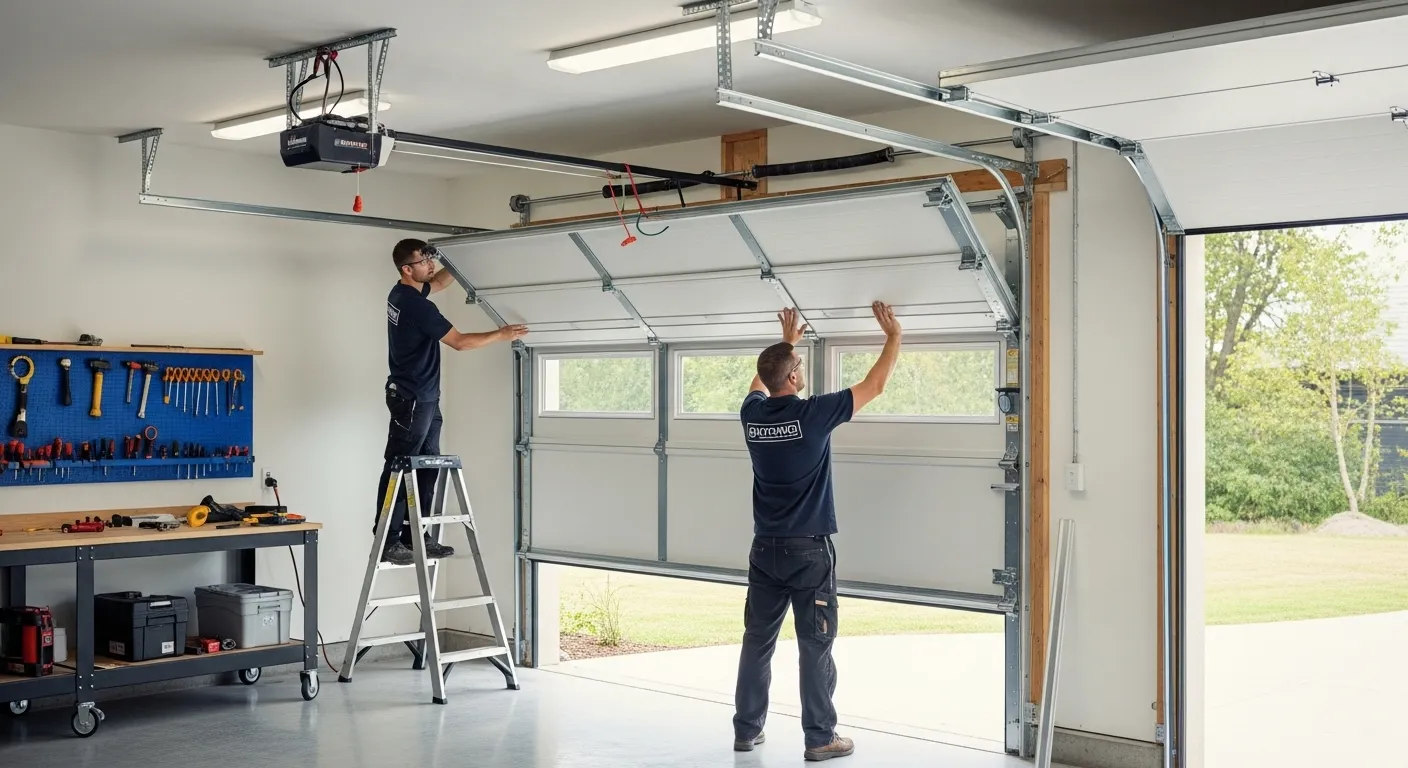 Professional garage door installers manage the cost of a garage door installation.